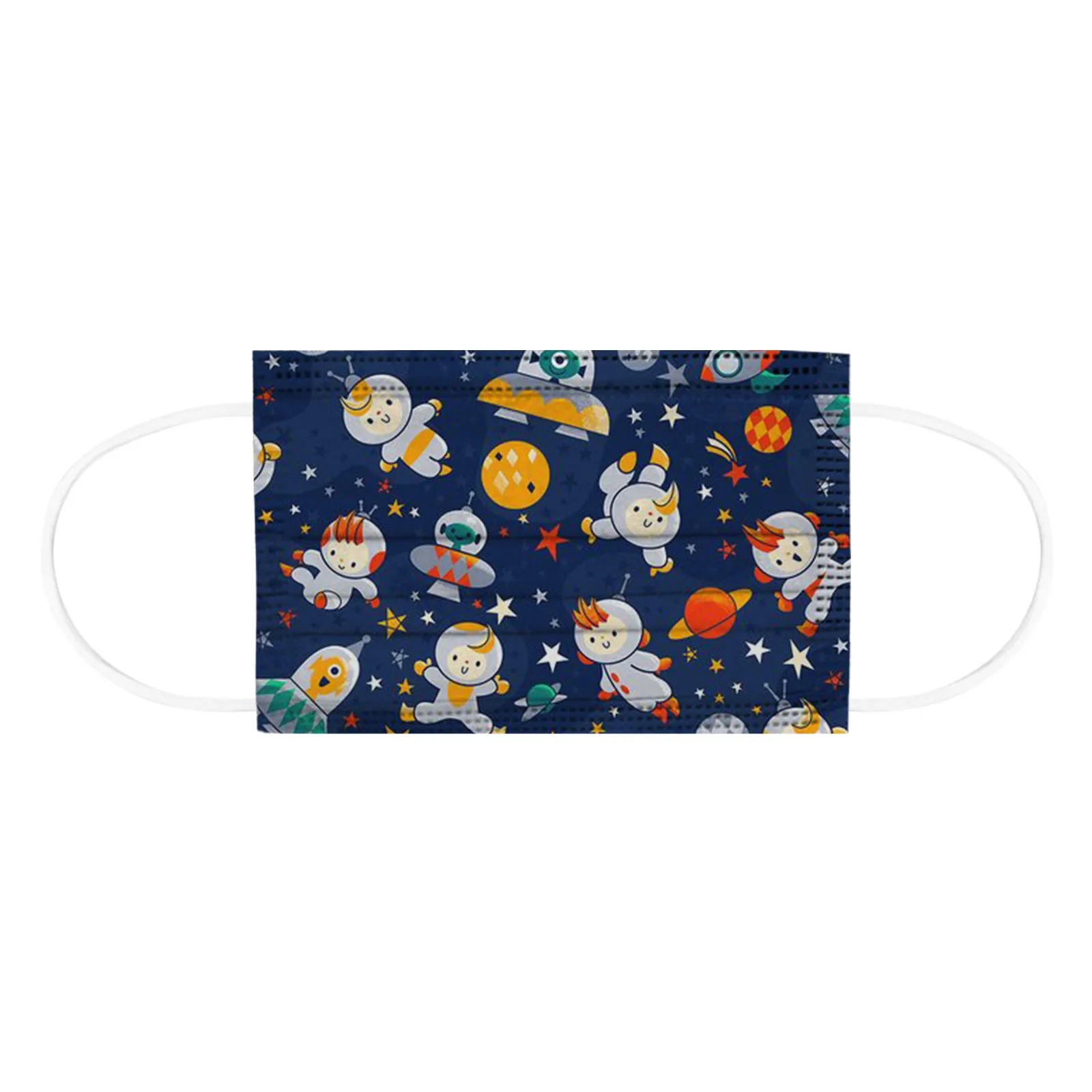 10/50pcs Mascarillas Children's Disposable Mask Star Printed Three Layer Protective Breathable Face Mask ndustrial 3Ply Ear Loop 6