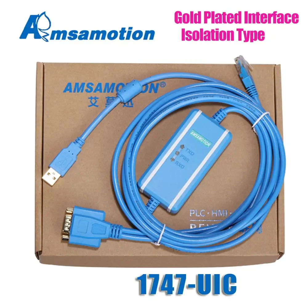 1747-UIC Совместимость Allen Bradley SLC серии PLC скачать кабель 1747-пик USB к RS232/DH-485 Интерфейс конвертер USB-1747-PIC