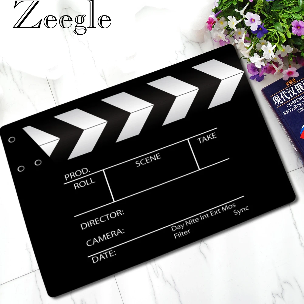 Zeegle Front Door Mat Funny Rubber Bath Mat Waterproof Anti-Slip Floor Mat Carpet Entrance Doormat Kitchen Bathroom Carpet Rug