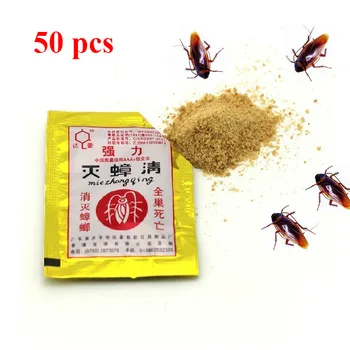

50Pcs Poison For Cockroaches Effective Kill Cockroach Poison Powder Bait Insecticide Beetle Insect Roach Anti Cockroaches Pest