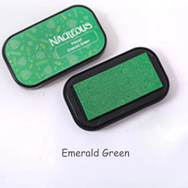 Emerald Green 12 цветов нетоксичные чернила колодки старинные ремесла штамп украшения многофункциональный DIY Скрапбукинг офисные аксессуары хороший подарок - Цвет: Emerald Green