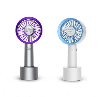 

Portable Bladeless Fan Handheld Mini Air Cooler No Leaf Handy Fan with 3 Fan Speed Level LED Indicator USB Rechargeable