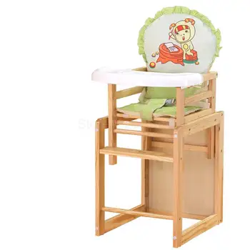 

Solid Wood Multi-function Children Eat Chair Combined Baby Eat Desk And Chair Bb Learn To Sit Chair Eat Baby Seats