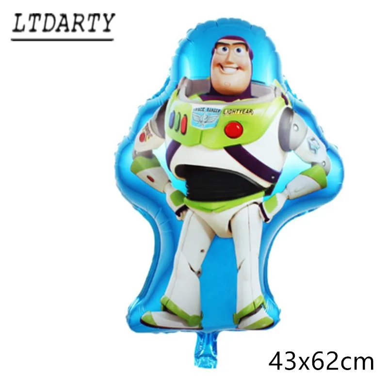 as picture 50 шт. игрушки мультфильм История Базз Лайтер Hudi Фольга шар 18 дюймов С Днем Рождения Детские вечерние украшения воздушный шар игрушка - Цвет: as picture