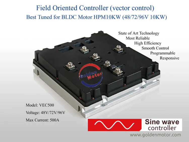 Sine Wave Vector BLDC Controller for high power motors 3KW-20KW