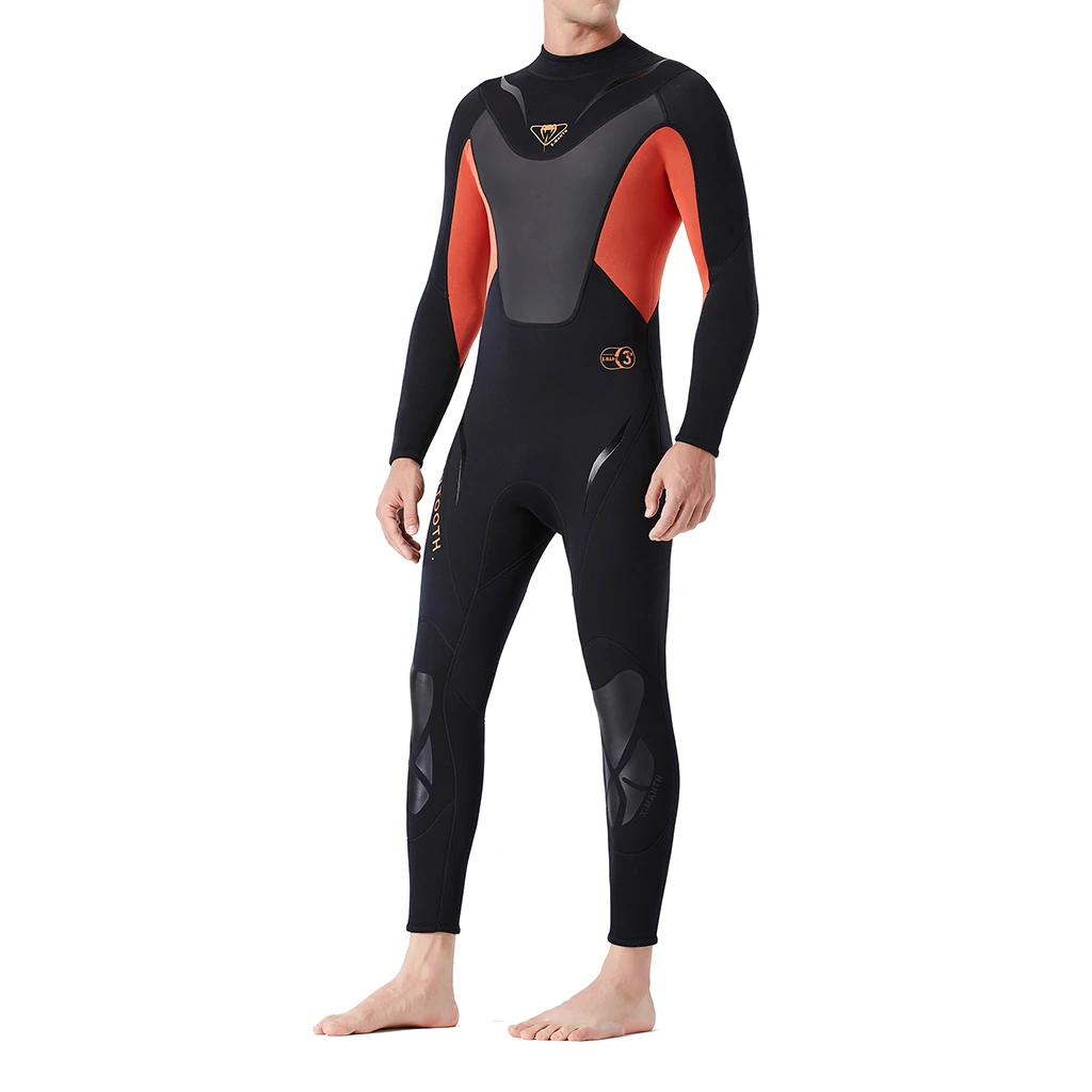  1Pc 3mm Men Diving Wetsuit  Diving Suit Jumpsuit Rash Guard Swimming Freedive Full Body Swimsuit for Water Sports