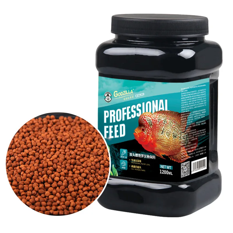 

Jonsanty OEM Godzilla Ocean Fish Feed Hyperchromic Head Birthday Head Fish Food Fish Feed