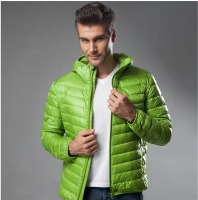Men's Hooded Jackets Light Thin Warm Duck Down Filler Autumn Winter Male Loose Coats Plus Size 4XL 5XL 6XL for Weight:50-145kg
