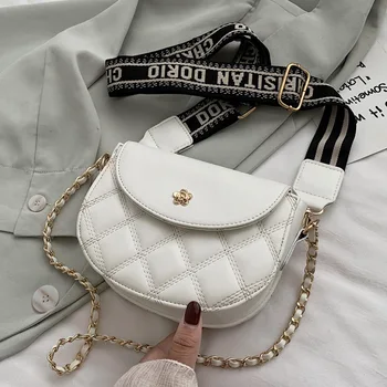 

Solid Color Small PU Leather Crossbody Bags For Women 2020 Summer Chain Designer Lady Travel Shoulder Messenger Handbags