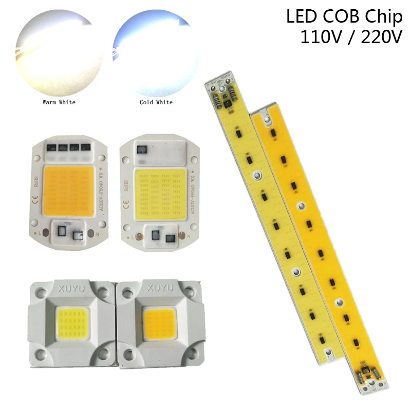 10 ~ 80 Вт AC 110 В/220 В для прожектора светодиодный чип-панель Smart IC COB чип Автомобильный