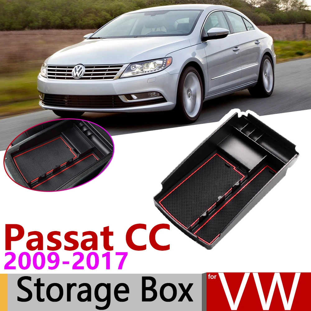 Caja de almacenamiento para reposabrazos, accesorios Organizadores de almacenamiento para coche, para VW Passat CC 2009 ~ 2017, 2008 2009 2010 2012 2015 2016|Pegatinas para coche| - AliExpress