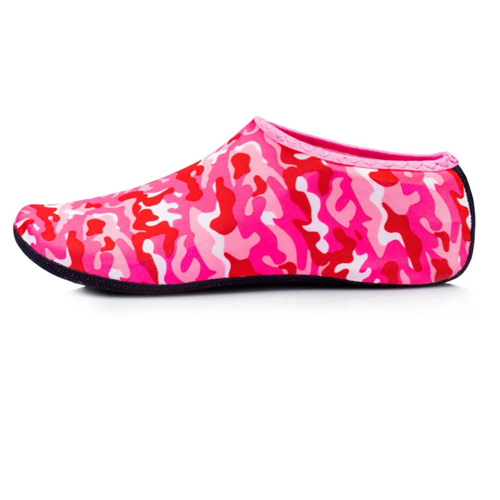 Мужская и Женская водонепроницаемая обувь пляжная обувь Летняя акваобувь для плавания камуфляжные дышащие удобные нескользящие носки для дайвинга водные виды спорта - Цвет: red