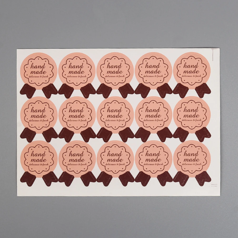 60pcs Handmade Stickers Bowknot Gift Seal Label Sticker Diary Stationery Stickers For Wedding Party Decor Handmade Sticker