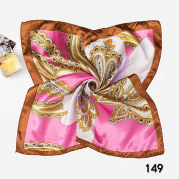 

Fashion Print Square Silk Scarf Women Small Neck Scarfs Office Lady Hair Band Hand scarf Kerchief Female Bandana Shawl x148