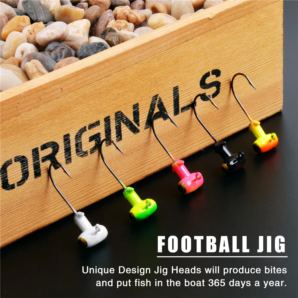 10 Stück zylindrische Jigköpfe Angelhaken Kurbelwurm Jighaken 3D Fischaugen Walleye Crappie Bass Trolling Köder Angeljigs – Detail 7