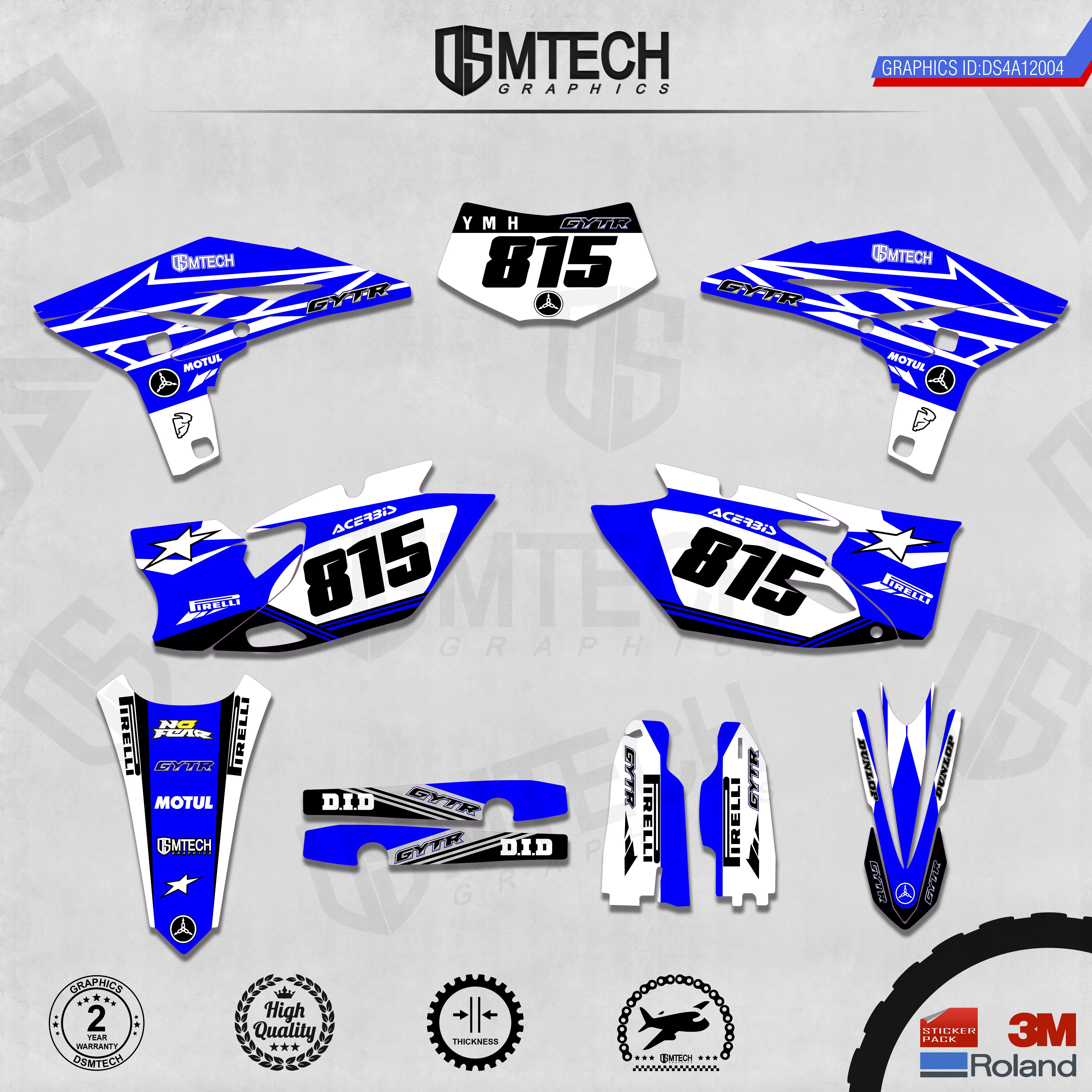 

DSMTECH Customized Team Graphics Backgrounds Decals 3M Custom Stickers For WRF450 Two Stroke 2012-2015 004