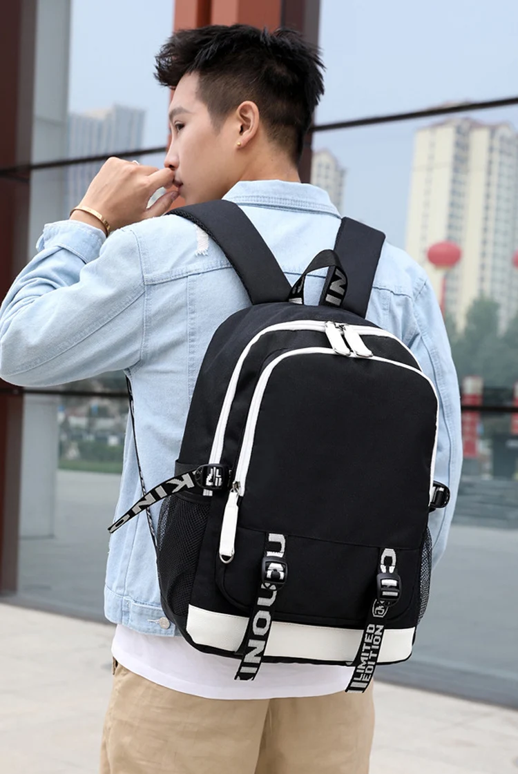 Red Dead Redemption 2 Backpack with USB Charging Boys Girls School Bag Casual Men Travel Laptop Backpack Student Bookbag