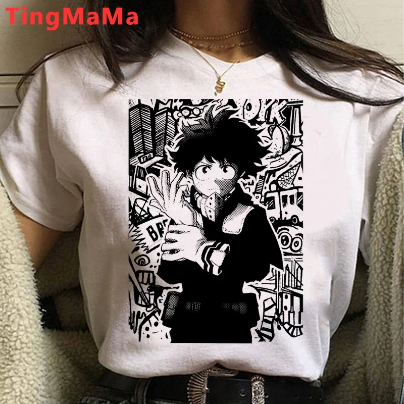 My Hero Academia T Shirt Women Kawaii Cartoon Himiko Toga Graphic Tees Funny Anime Boku No Hero Academia T-shirt Unisex Female oversized t shirt women