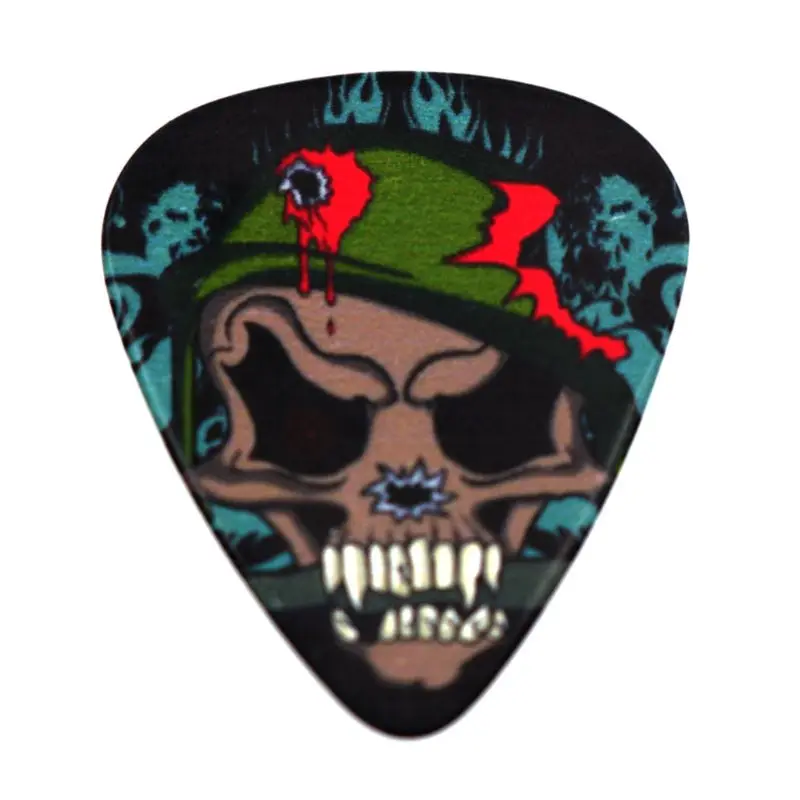 10 шт. медиаторы для гитары цветная печать изображение черепа для бас банджо мандолина, укулеле