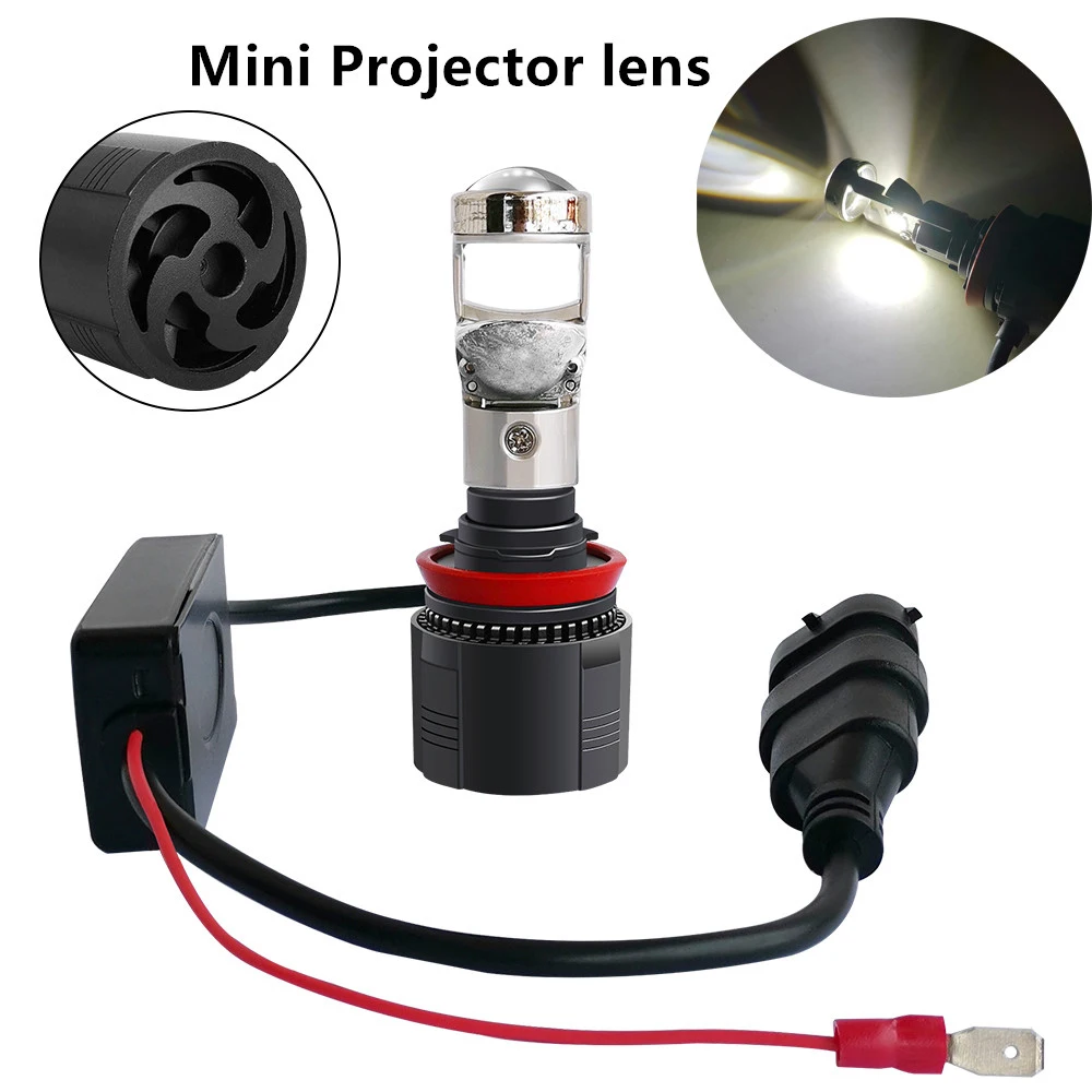 Светодиодный проектор для автомобильных фар 2 шт. Mini H11 Bi H4 H7 светодиодный 9005/HB3