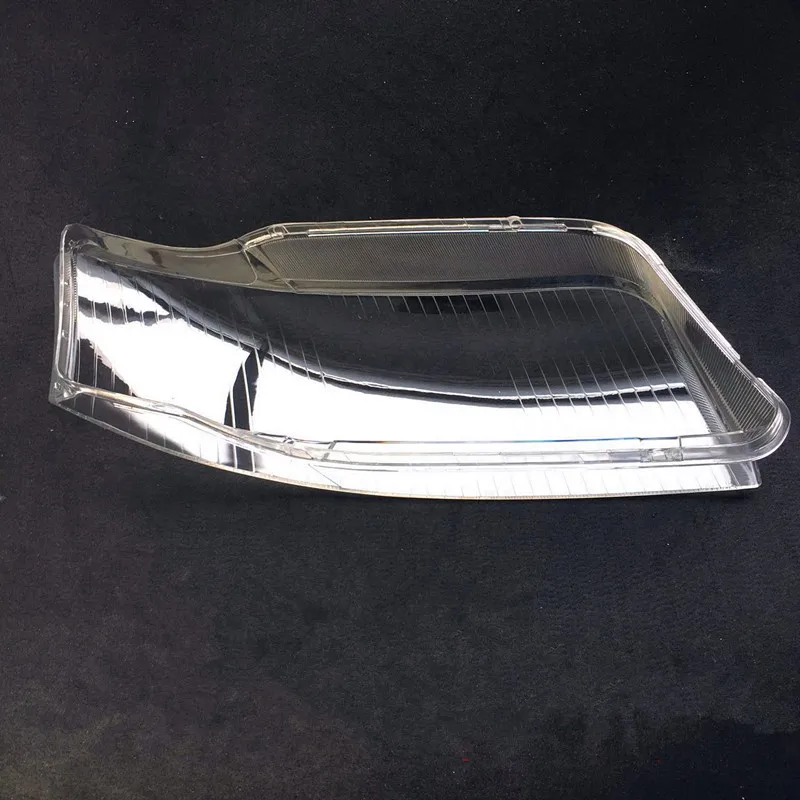 Для audi A6 C5 03/04 05 передние фары стеклянной лампы в виде ракушки и прозрачный абажур - Цвет: Right side 1pcs