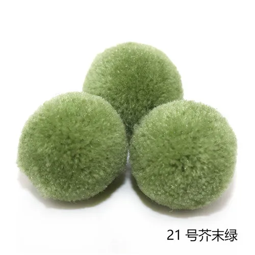 21 Army green 20 мм кашемировый Шар Подходит для DIY скрапбукинга Свадебный домашний бархатный шар ремесла одежда Ювелирный шарф Швейные аксессуары 40 шт - Цвет: 21 Army green