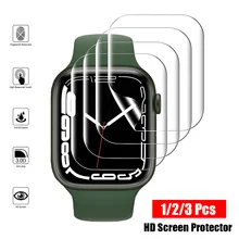 

HD Film Screen Protector For Apple Watch 45mm 41mm 44mm 40mm 42mm 38mm (Not tempered Glass) iWatch Protector series 3 4 5 SE 6 7