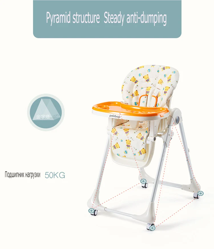 Экспорт Многофункциональный Столик для кормления малыша легкий складной детский обеденный стул портативный детский стул dinette