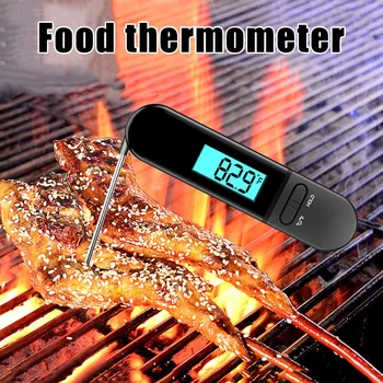 

Food Stainless Steel Thermometer Digital Instant Read Kitchen Cooking Thermometer With Backlight LCD HKS99