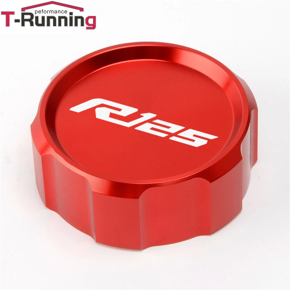 Logo R125 Rear Brake Fluid Reservoir Cap Oil Tank Cover For YAMAHA YZFR125 YZF 2014 2015 2016 2017 Motorcycle Accessories | Автомобили и