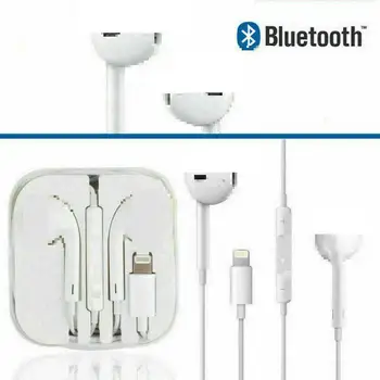 

For IPhone 7 In Ear Stereo Earpiece with Microphone Wired Bluetooth Earphone for IPhone 8 Plus X XR XS Max 10 Headset