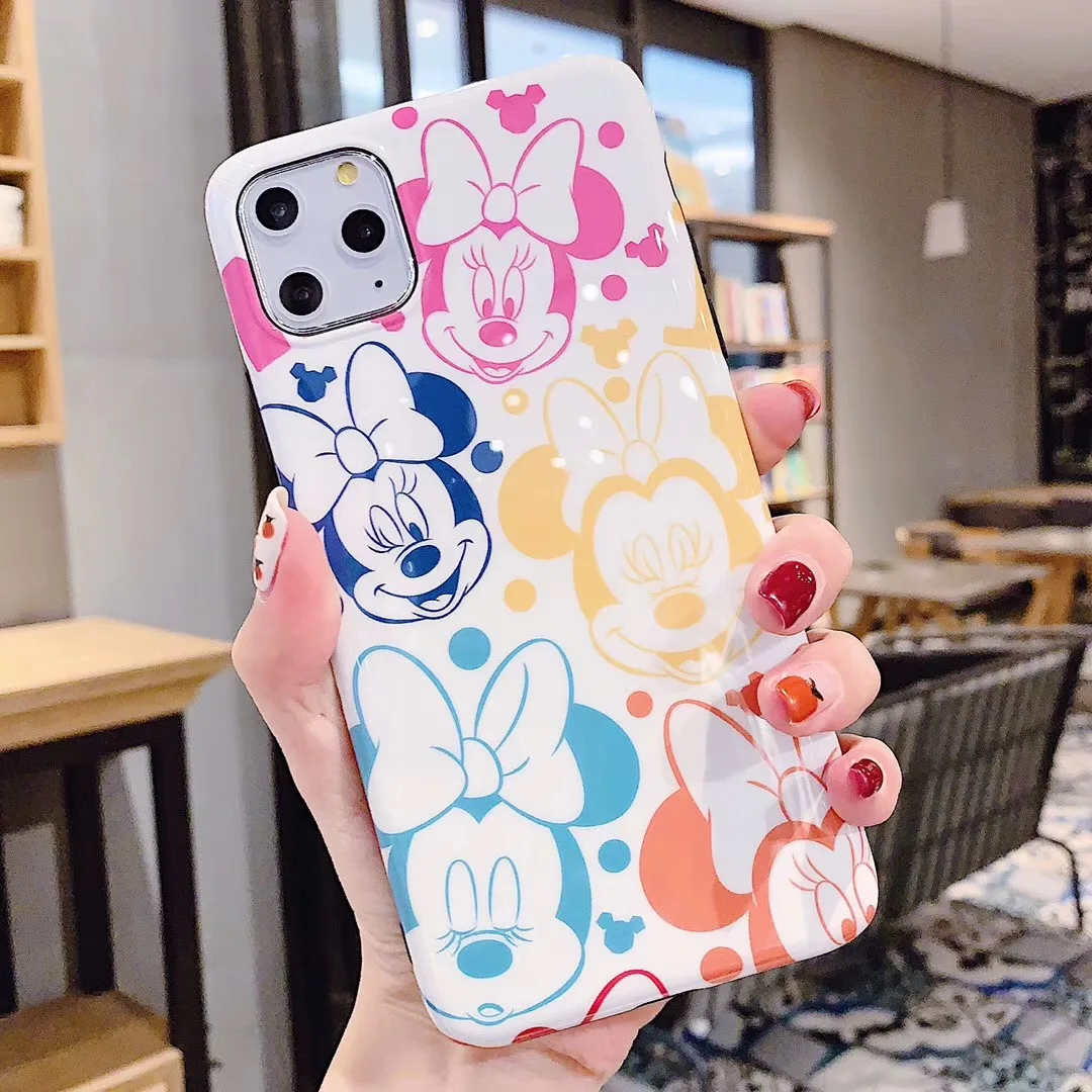 Силиконовый чехол для iphone 11pro XS MAX XR 6s 7 8 Plus funda donald duck diamond apple iphone 11pro Max чехол - Цвет: 5 Minnie