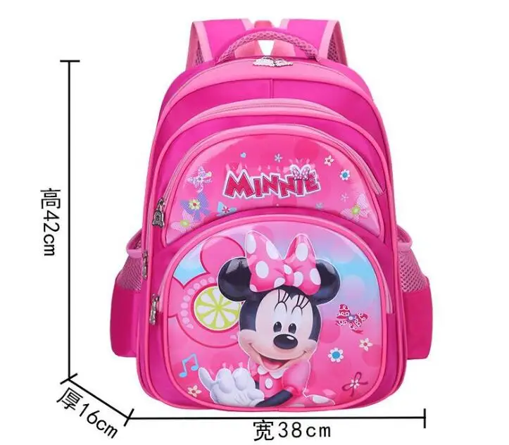Minnie de Disney ortopedia bolsas para la escuela de los niños impermeable bolsa de la escuela mochilas para adolescentes niños estudiante mochilas