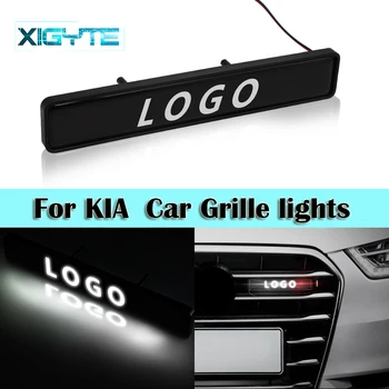 

ABS Chrome Grille Emblem Badge LED lights Car Logo Sticker For KIA Cerato Sportage R k2 k3 k4 k5 k6 Sorento Sportage Soul Optima