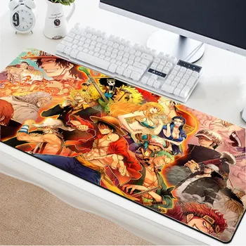 

Yuzuoan Anime One Piece Handsome Printed Exquisite Mouse Pad Black Edge Office Non-slip Table Mat