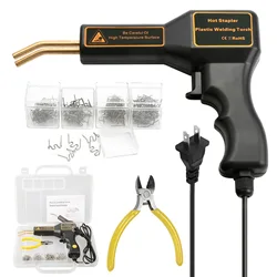Pistolet à ongles à chaud, Machine à souder le plastique, fer à souder, Machine de réparation de pare chocs de voiture, système de réparation du plastique, outil de carrosserie de voiture 