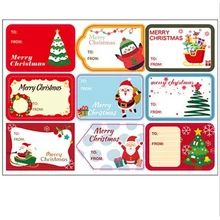 Étiquette autocollante de scellage joyeux noël, autocollant écrit Kawaii pour cadeau de noël, papeterie fournitures scolaires et de bureau, DIY bricolage, 2 feuilles 