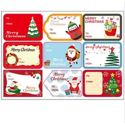 2 Sheets Merry Christmas Written Stickers DIY Christmas Gift Sealing Label Sticker Kawaii Stationery School Office Supplies