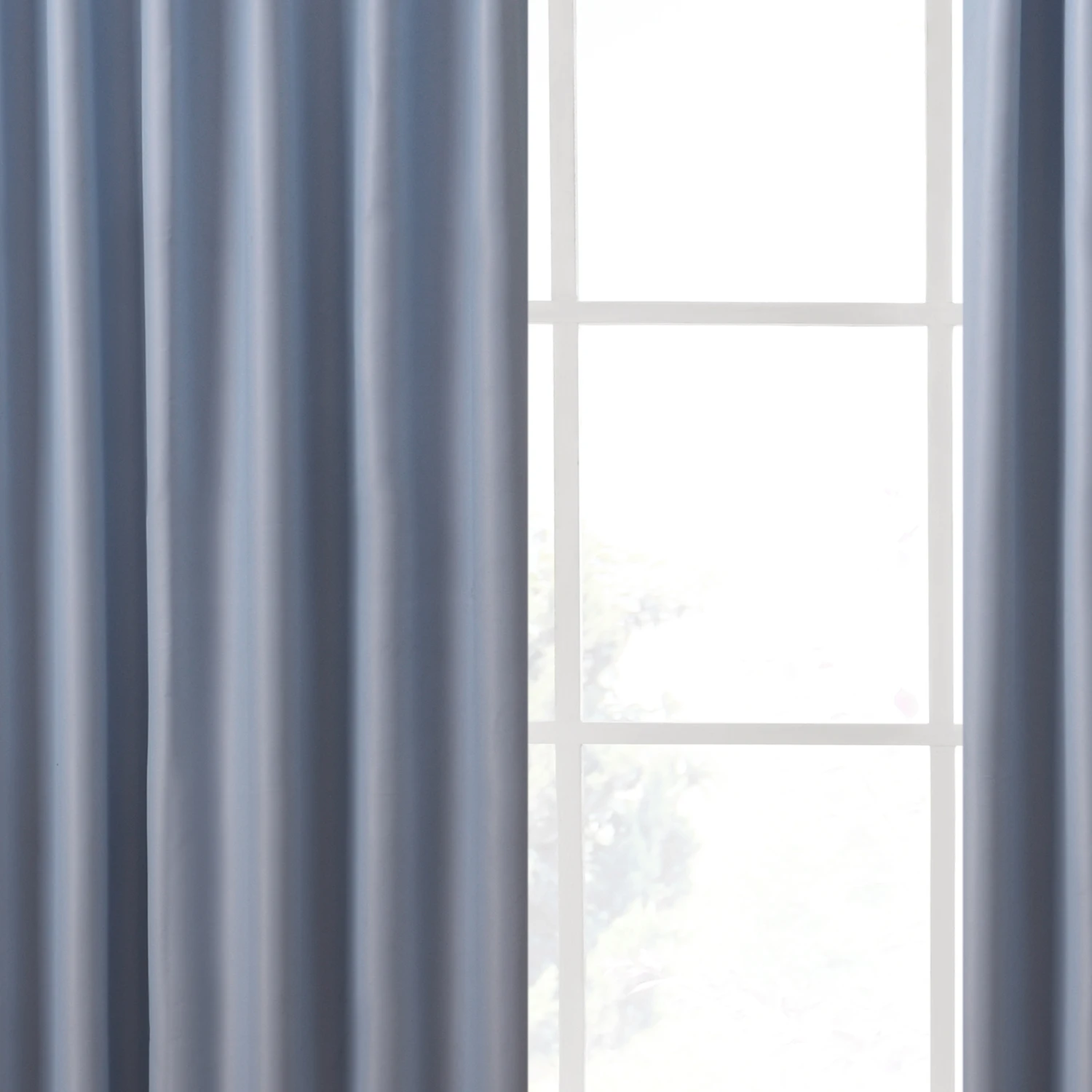 Solid Color Thermal Insulated 90% + Blackout Curtains for Living Room Bedroom Gray Black Blue Thick Window Curtain Treatment