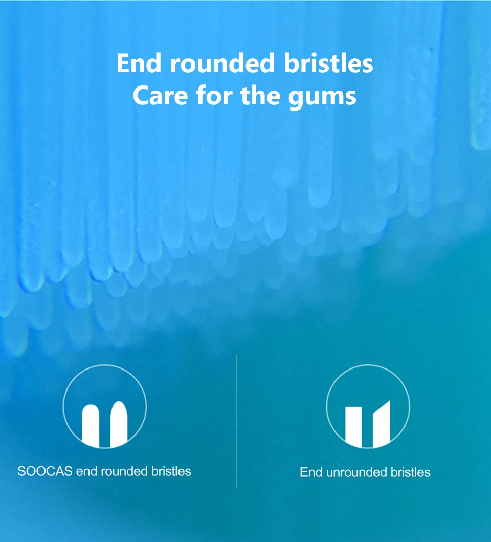 SOOCAS C1 сменные насадки для детской зубной щетки, мягкий силиконовый гель, сертифицированная FDA насадка для детской электрической зубной щетки
