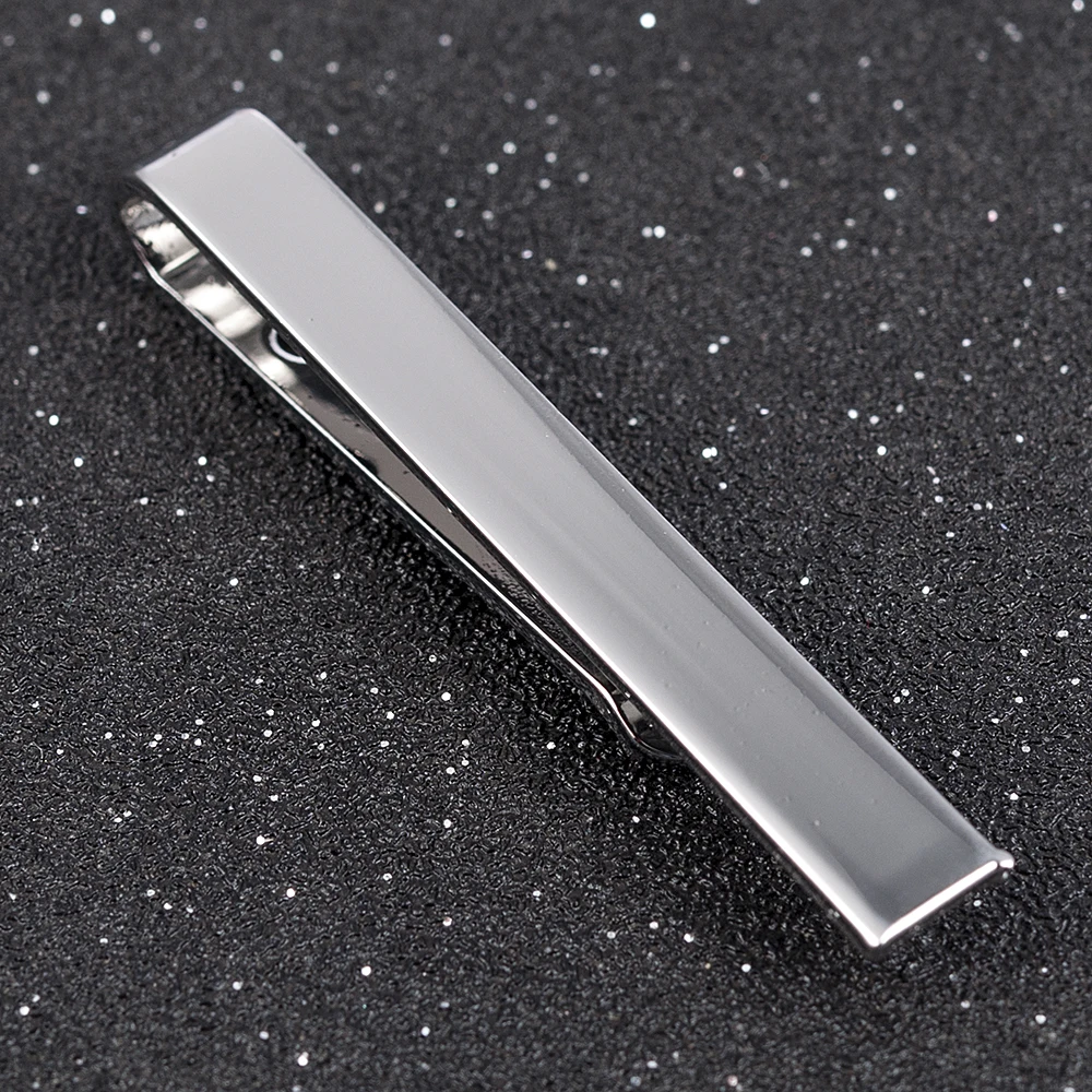 Mens Stainless Steel Tone Simple Necktie Tie Bar Clasp Clip Clamp Pin gifts for men tie clips
