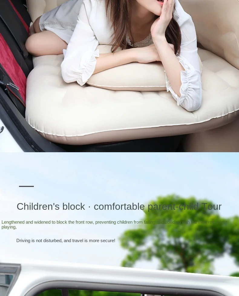 Description Picture 3 of itemMattress In Car-mounted Inflatable Bed Travel Bed Car Trunk Mattress Home Back Seat Rest