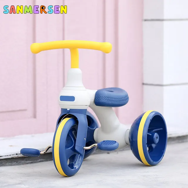 New Upgrade Kids Bike Scooter With Pedals Slider Super Light Weight Tricycle Children's Balance Car 2-6 years Baby Toys Bike 2