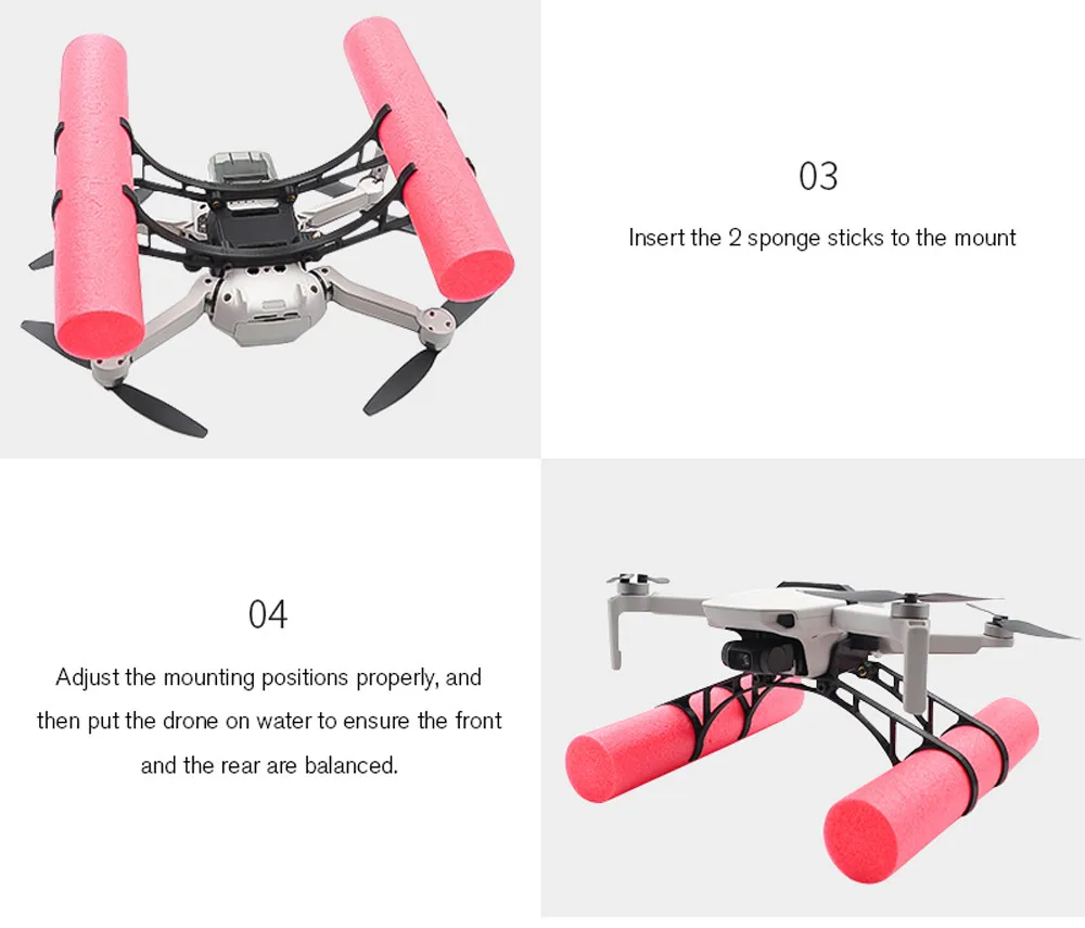 Шасси расширение плавающий Комплект для DJI Mavic Мини RC Дрон посадка на воде плавучий стержень