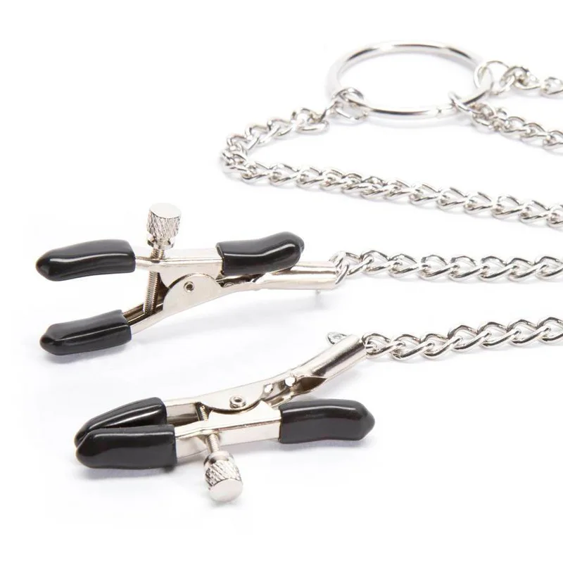 Metal Nipple Clamps Adjustable Breast And Clitoris Pincher Set_voghion.com