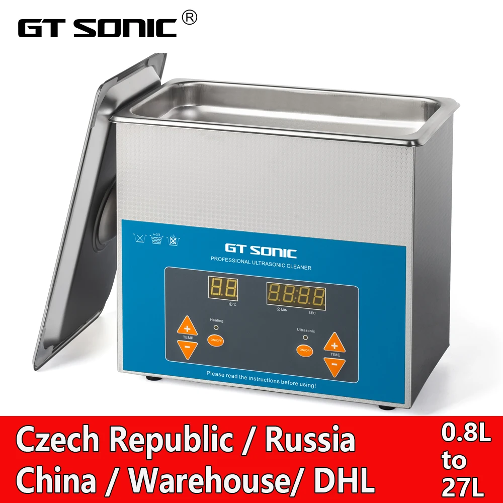 Ультразвуковой очиститель GTSONIC ванна ультразвуковая 2 л 3 6 9 13 20 27 | Бытовая техника