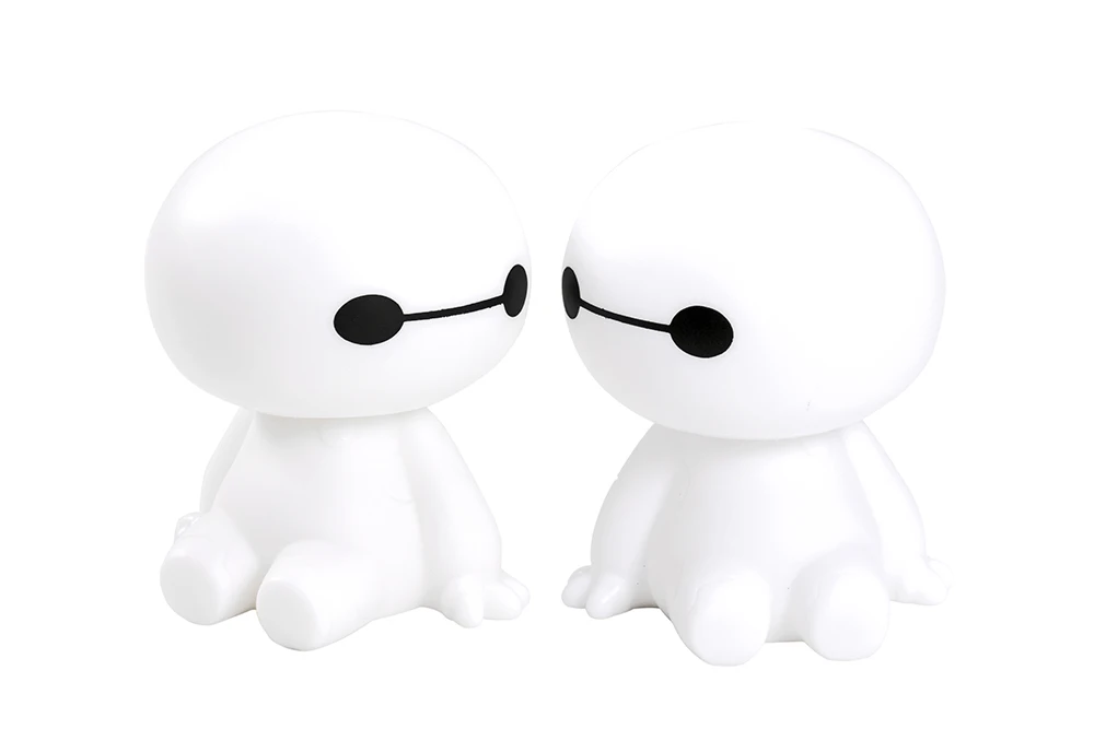 Автомобиль орнамент робот Baymax качающаяся голова фигурка кукла автомобиль Интерьер приборной панели декор кивая украшения Симпатичные авто аксессуары