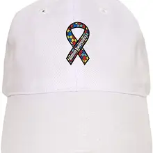 Бейсбольная кепка с лентой для аутизма