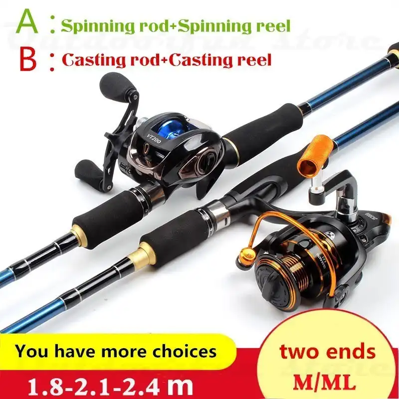 2 carp rods and reels