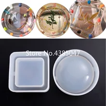 1 шт. пепельница высушенный цветок смола декоративное ремесло DIY цветочный горшок основа формы для эпоксидной смолы для ювелирных изделий